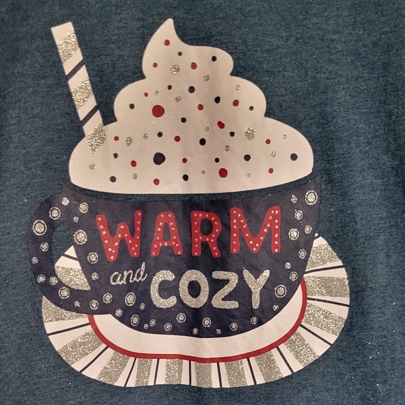 1x Warm& Cozy long PJ shirt / Walmart - Picture 2 of 4